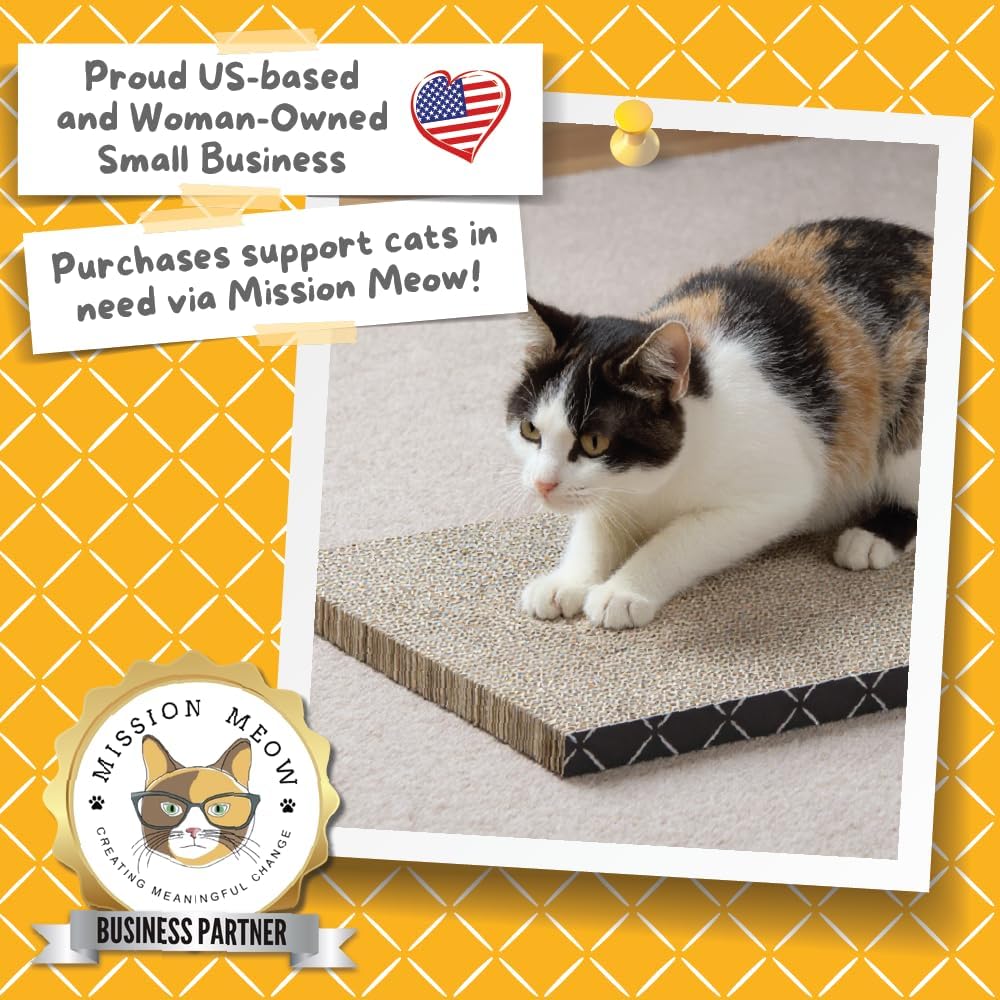 Hide & Scratch: Cat Scratcher Pad Pack; Cat Scratch Pad Refills for Hide & Scratch Scratcher Box (2 Pack)