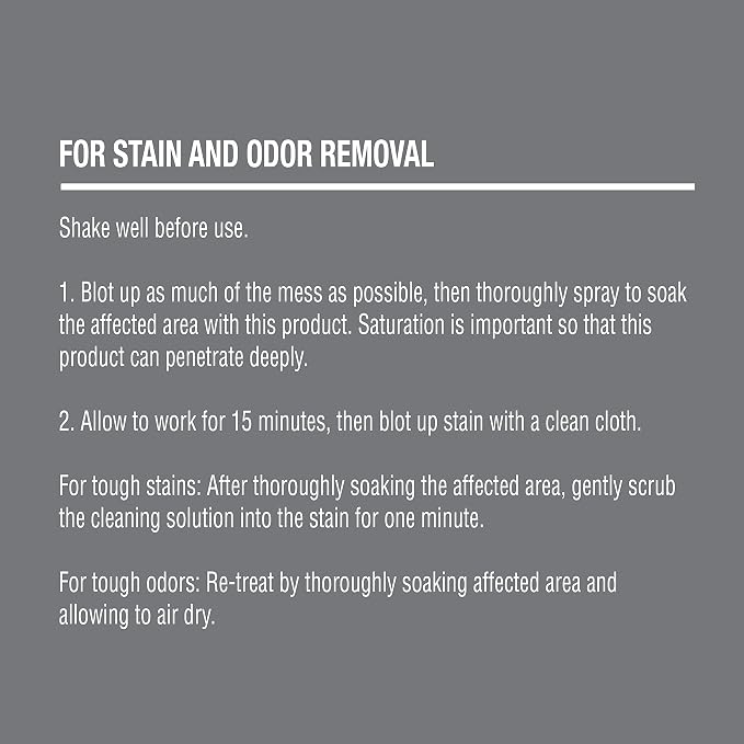 Nature's Miracle Simply Pet Stain and Odor Remover, 32 Ounce, Made with 86% Plant-Derived Surfactants