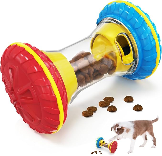 BoYoYo Interactive Dog Toys, Dog Puzzle Toys for Smart, Dog Enrichment Toy to Keep Them Busy, Treat Dispensing Toy Slow Puzzles Feeder, Blue