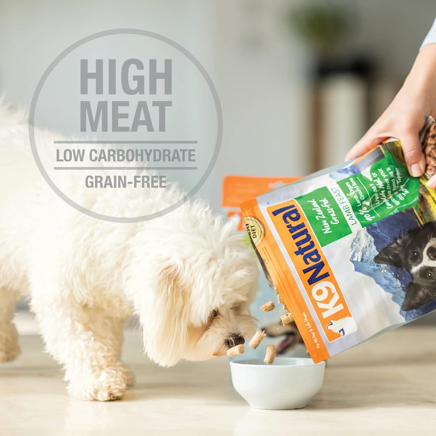 K9 Natural - Grain Free Freeze Dried Dog Food - Lamb & Salmon, 17.6oz