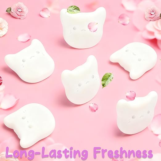 PurifyLogix 6PCS Universal Deodorizing Pods for Automatic Cat Litter Box | Odor Remover for Fumoi Automatic Cat Litter Box, Camellia Flower Scented, Long-Lasting Fragrance, Keep Home Fresh