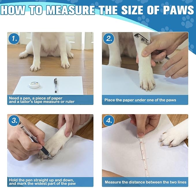 EXPAWLORER 6Pcs Anti Slip Dog Socks to Prevent Licking Paws, Dog Shoes for Hot Pavement Double Sides Dog Boots & Paw Protectors Booties for Hardwood Floors with Grip Small Medium Large Senior Dogs, M