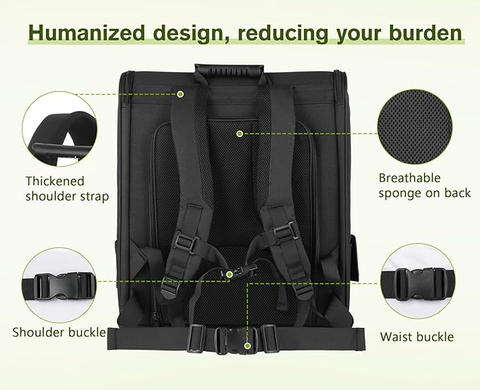 pecute Cat Backpack Breathable, Cat Carrier Backpack Expandable