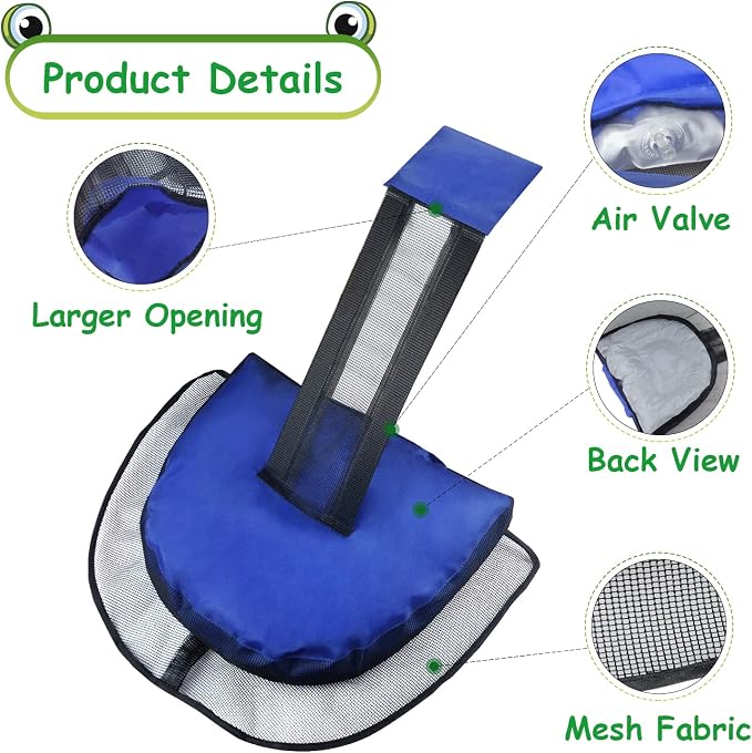 2 Pack Animal Saving Escape Ramp for Pools and Spas, Frog and Animals Saver for The Pool,Floating Ramp Rescues (Blue 2Pack)