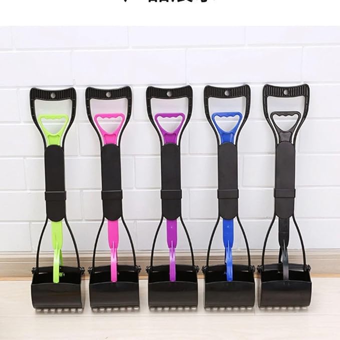 Stop Bending Over: Ergonomic Dog Scooper Pooper with Strong Bite Force, Easy Pick Up Pooper Scooper Tool for Lawn and Gravel, Assorted Sizes (Large, 23.2in Green)