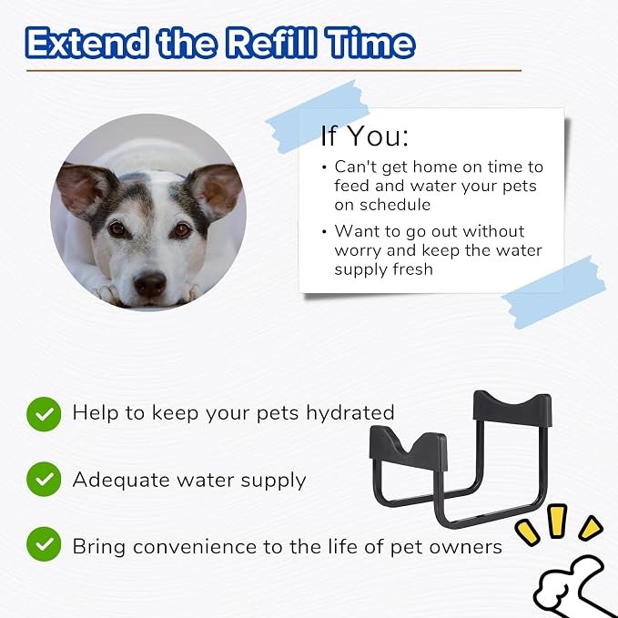 PEDAY Automatic Dog Waterer for X-Large Dogs | Human Grade 18/8 Stainless Steel, Water Bottle Not Included