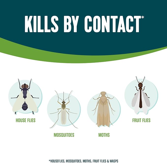 Ecologic Flying Insect Killer, 14 Ounces, Aerosol Formula Made With Cornmint Cinnamon And Clove Oil Kills Houseflies, Mosquitoes, Moths, Fruit Flies, Gnats And Wasps By Contact