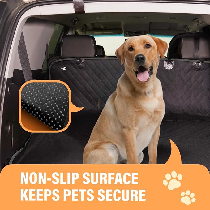 Active Pets Pink XL Dog Car Hammock Back Seat Cover, Waterproof Backseat Cover Protector for Truck Bench Rear of Sedans or SUVs, Essential Pet Supplies Vacuum or Wipe Clean, Machine Washable