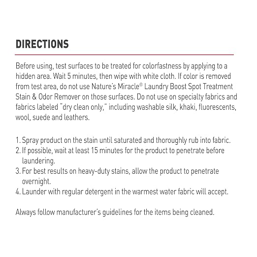 Nature's Miracle Laundry Boost Spot Treatment Stain and Odor Remover, 32 Oz., Laundry Pre-Wash Stain and Odor Remover (Pack of 2)
