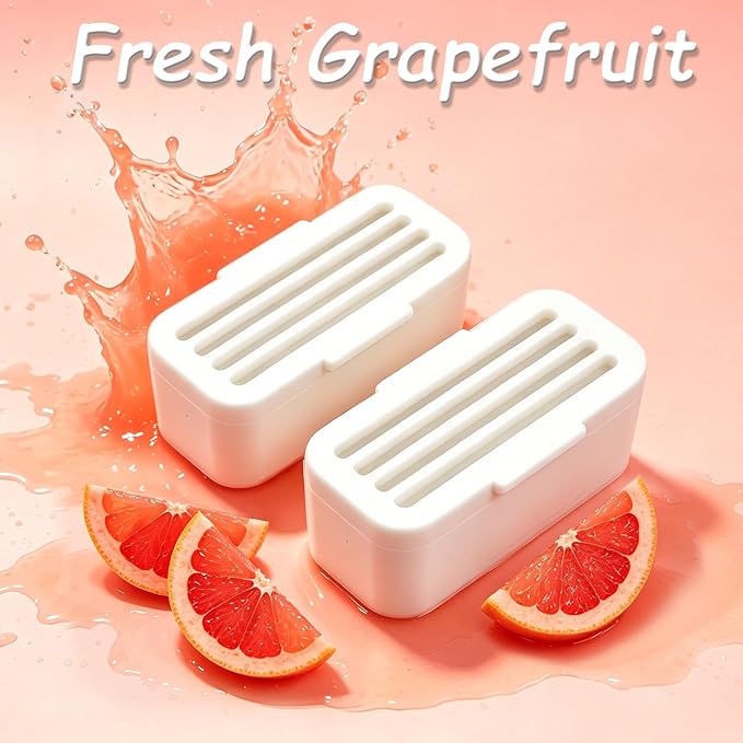 NewKe Grapefruit Deodorizer for PetSafe ScoopFree SmartSpin Cat Litter Box | Plant-based deodorizer refills for HHOLOVE Self-Cleaning Cat Litter Box. 6PCS last 6 months. Natural oils keep litter fresh
