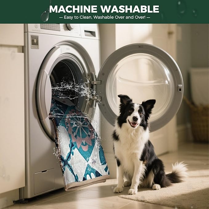 FXW Washable Pee Pads for Dogs, Puppy Pads with Super Absorbent, Specifically Designed for 36inch Cages, 23" x 35" Rectangle, Tie-Dye Beige, 2 Packs