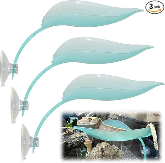 Tree Frog Terrarium Accessories, 3PCS Turtle Basking Platform | Aquarium decor with 3 suction cups, multifunctional reptile tank accessories for leopard gecko, snake, gecko, bearded dragon