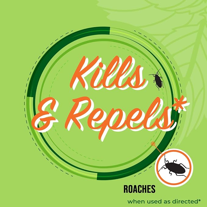 Mighty Mint Peppermint Oil Roach Repellent Spray – Natural Cockroach Killer for Indoor & Outdoor Use – Plant-Based Insect & Pest Control – 16 oz