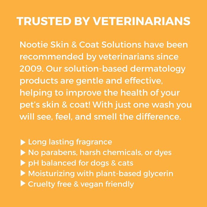 Nootie Warm Vanilla Cookie Daily Spritz for Dogs and Cats - Conditions and Moisturizes Fur, Long Lasting Pet Spray - 8oz