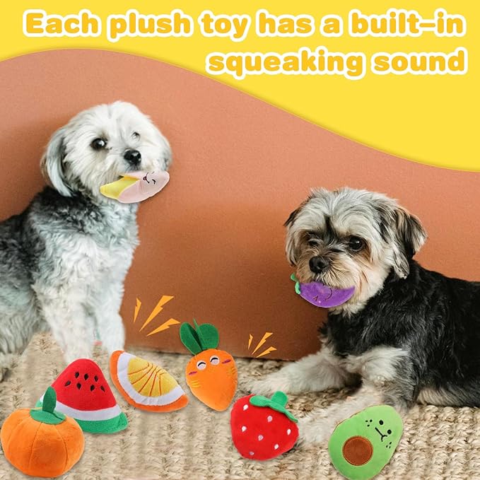MRSOHRET 18 Pack Dog Toys Puppy Teething Toys, Puppy Essentials Chew Toy Bundle with Squeaky Toy and Interactive Rope for Small Dogs to Keep Them Busy