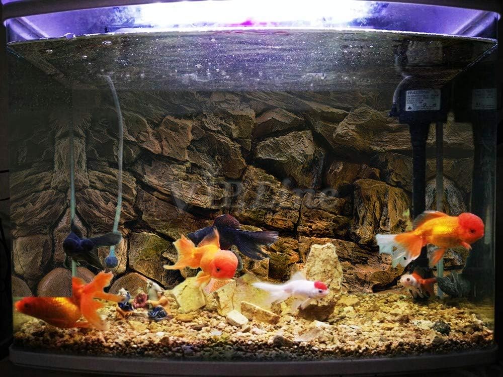 Rock Wall Aquarium Background Poster PVC Fish Tank Decor Landscape 24 36 48 72 (30" x 22"/ 76 x 56cm)