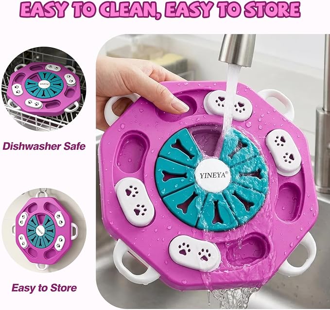 YINEYA Dog Puzzle Toy, Enrichment Toys for Dogs Training IQ & Treat Brain Games, Dog Toys to Keep Them Busy, Mental Stimulation for Dogs, Puppy Toy for Treat Dispensing, Puzzle for Small, Medium, Cats