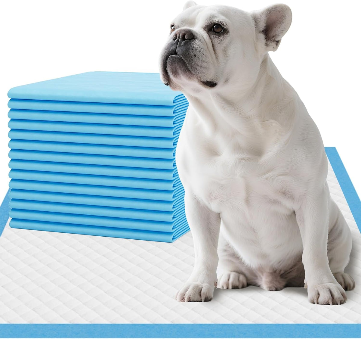 IMMCUTE Puppy Pee Pads 22"x23" | Dog Pee Training Pads Super Absorbent & Leak-Proof | Disposable Pet Piddle and Potty Pads for Puppies | Dogs | Doggie| Cats | Rabbits (Regular, Count, 14)