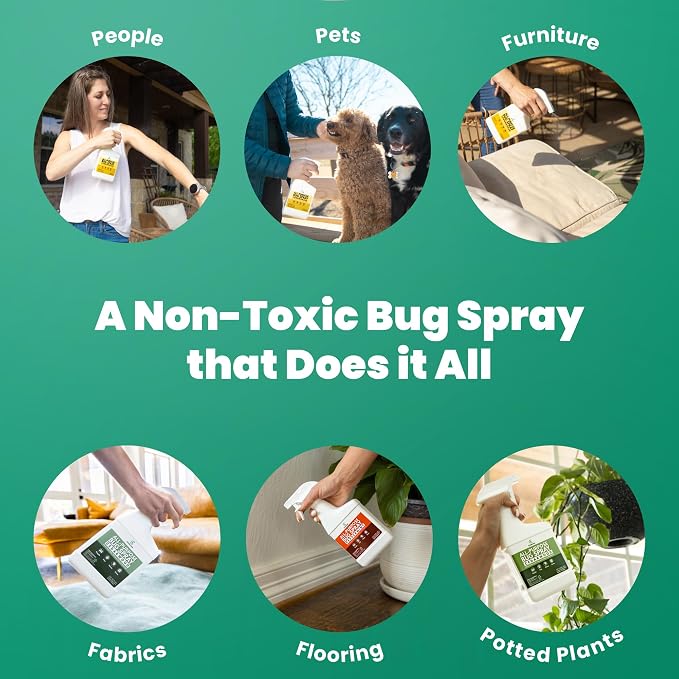Cedarcide All-Purpose Bug Spray | Kill and Control Mosquitos, Fleas, Ticks, Ants | Made with Natural Essential Oils | Use on People, Pets & Kids (Lemongrass, Quart (32 Oz.))