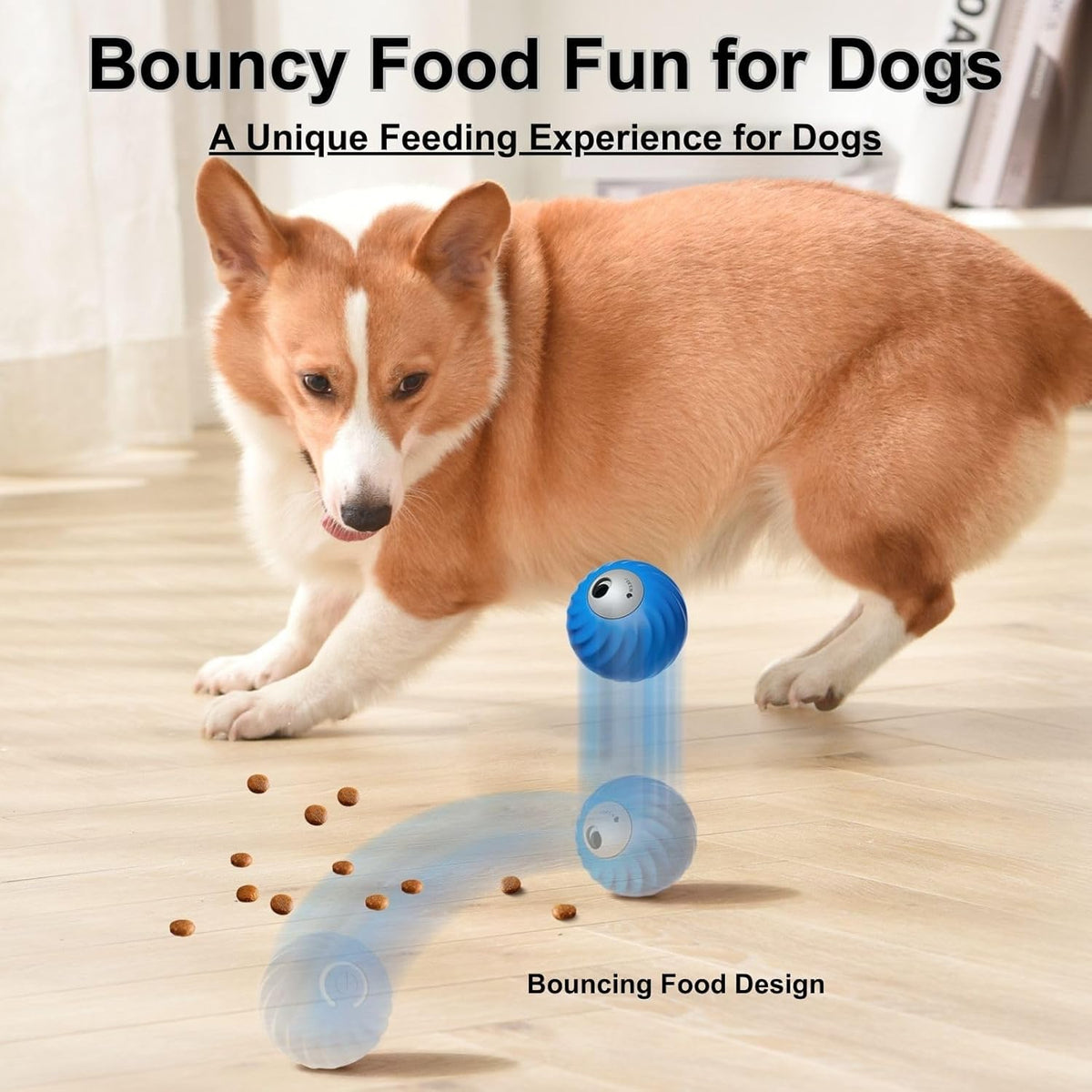Zoomie Buddy 2.0, Zoomie Buddy for Dogs, 2 in 1 Smart Touch Interactive Dog Balls ＆ Pet Feeder, 2.83" Diameter, Suitable for Small/Medium Dogs, with Fruit Plush Cover (2*Orange, Only)