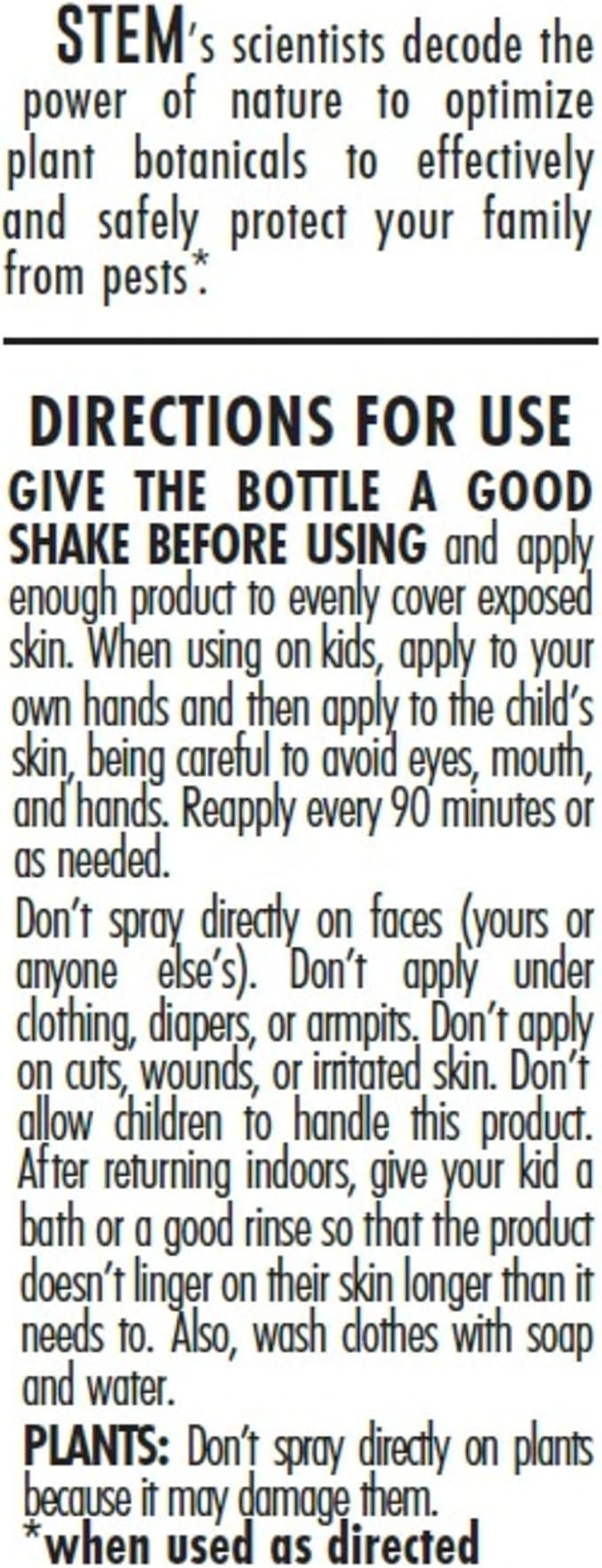 STEM for Mosquitoes: Mosquito Repellent Spray with Botanical Extracts; 4 fl. oz. (Pack of 3)