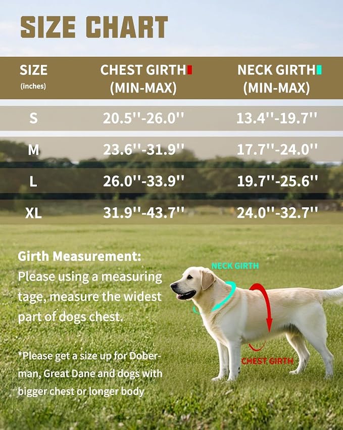 AUROTH Dog Harness for Large Dogs No Pull Tactical Harness and Leash Set | with Leash Clips, LED light clip, Breathable Mesh Padded No Choke, Easy Walking and Training, Desert Camo, Large