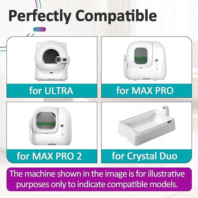 10 Pcs N60 Odor Eliminator Compatible with Petkit Ultra Max Pro Crystal Duo | Litter Box Deodorizer, Pet Odor Control, Long-Lasting