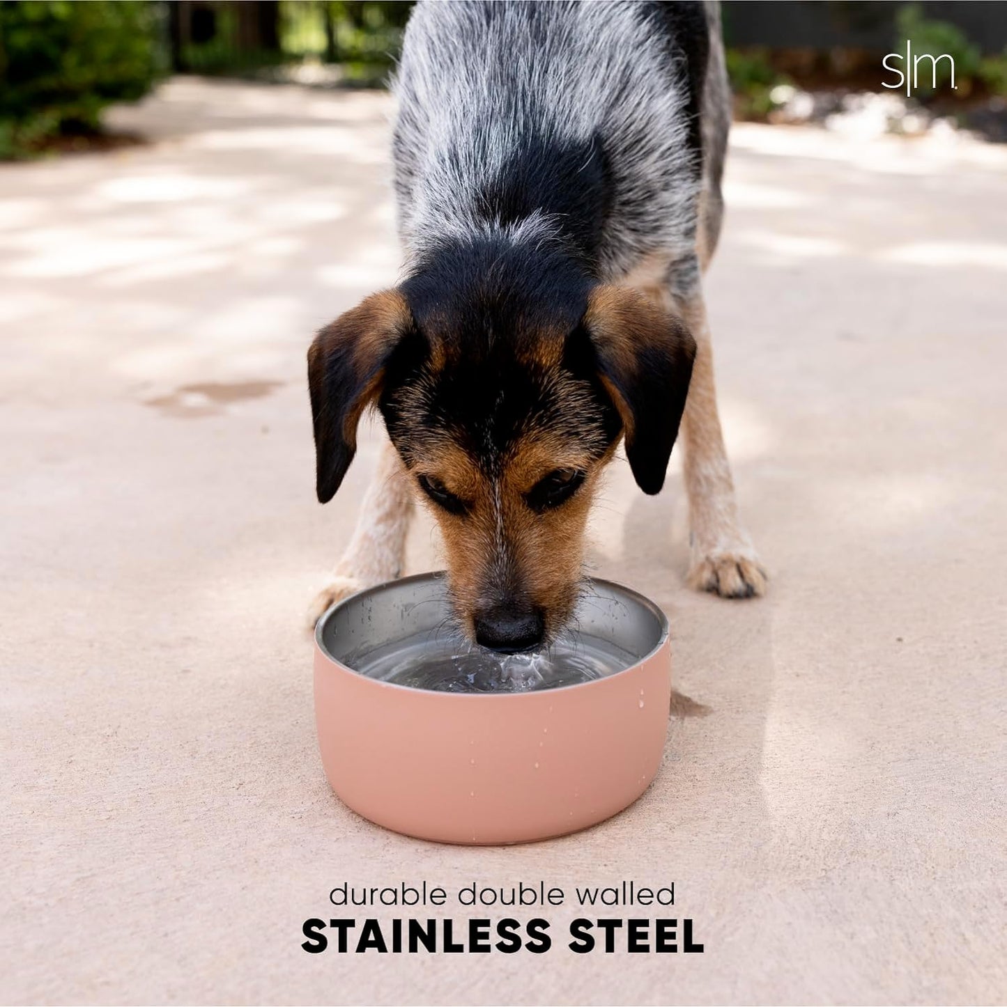 Simple Modern Stainless Steel Pet Water Bowl for Dogs & Cats | Reusable Insulated Stainless Steel Food Bowls for Dog Cat | No Tip No Slip BPA Free | Bentley Collection | Medium (32oz) | Lavender