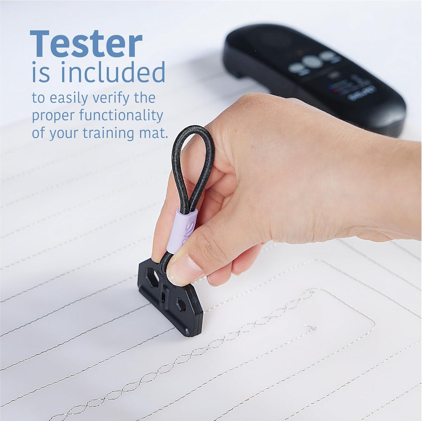 SVD.PET (2-Pack Pet Training Mat with Tester, Pet Shock Pad, Dogs & Cats Electronic Repellent mat for Indoor, 3 Training Modes, 5 Levels, Pet Safe Mode (Black controler 22" X 16")
