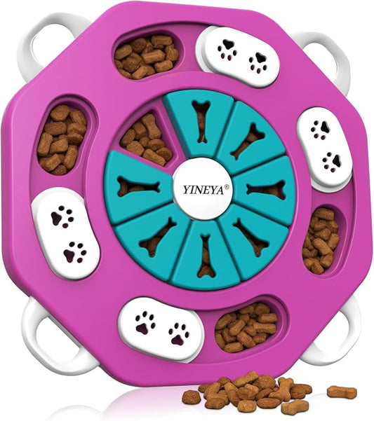 YINEYA Dog Puzzle Toy, Enrichment Toys for Dogs Training IQ & Treat Brain Games, Dog Toys to Keep Them Busy, Mental Stimulation for Dogs, Puppy Toy for Treat Dispensing, Puzzle for Small, Medium, Cats