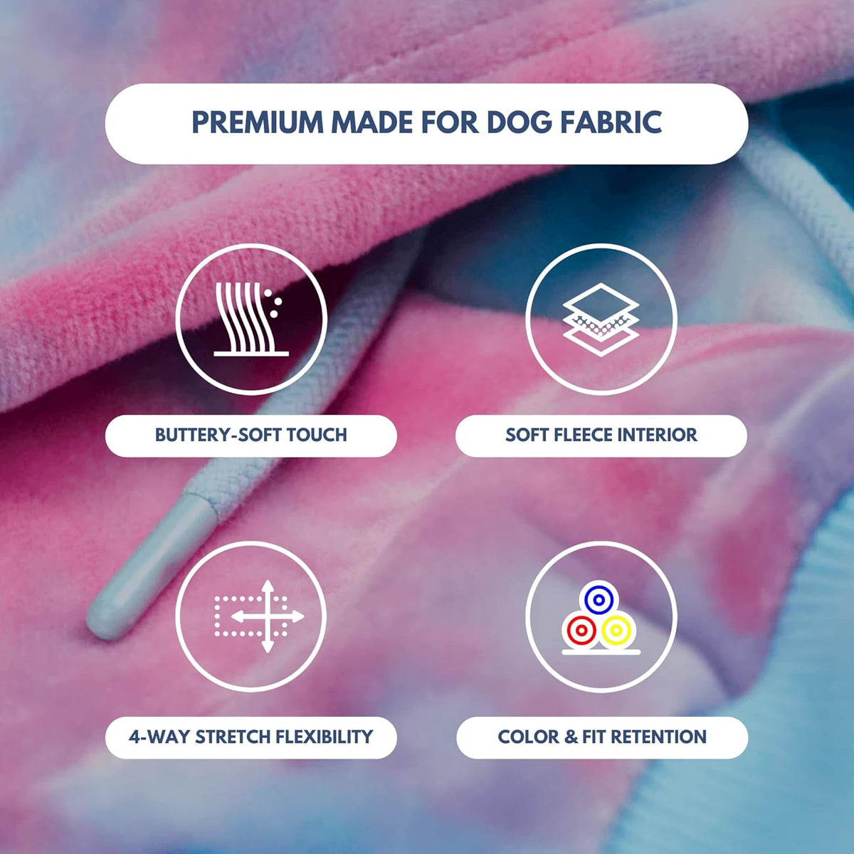 Spark Paws Dog Hoodie – Premium Dog Sweater for Small, Medium, and Large Dogs | Warm Outfits for French Bulldogs, Pitbull, Puppy, Winter Jacket Alternative - Snow Cone - 4XL