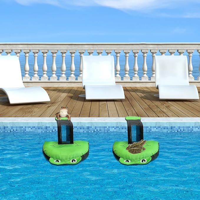 2 Pack Animal Saving Escape Ramp for Pools - Frog Floating Ramp Rescues for Swimming Pool, Frog Saver Floating Ramp Rescues for Saving Frogs, Birds, Toads Animal Mice, Pool & Spa Accessories & Tools