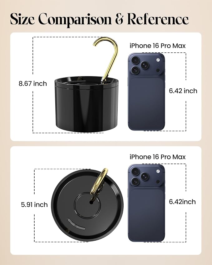 Tomxcute Ceramic Cat Water Fountain: 1.2L/40oz Compact BPA-Free All Ceramic Body-Pure Copper Water Spout for Cats Puppies-Small Pets Ultra-Quiet Pump 2 Filters