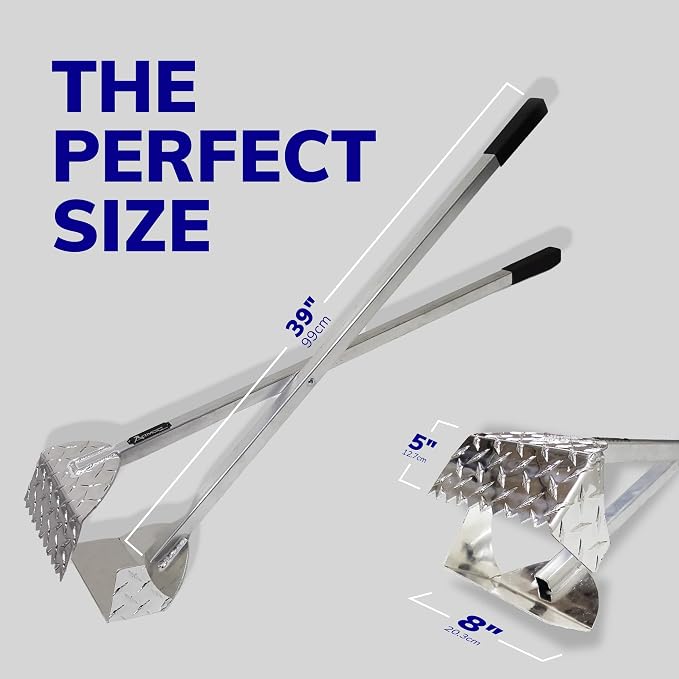 ActiveDogs Dog Pooper Scooper, Heavy Duty Aluminum Teeth Dog Scoop | With Aluminum Teeth For Easy Cleanup On Grass, Gravel And Uneven Ground