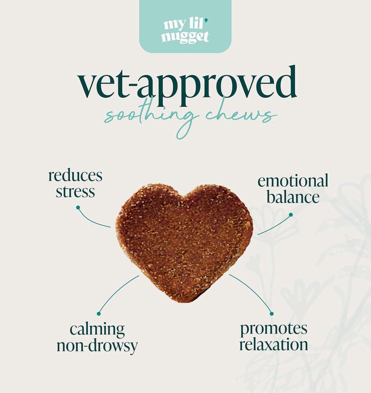 My Lil’ Nugget – Dog Calming & Mobility Support Bundle | Calming Chews for Dogs with DHA & Lion’s Mane | Hip & Joint Supplement with Glucosamine & Hemp | Anxiety Relief & Joint Health – 2 Pack