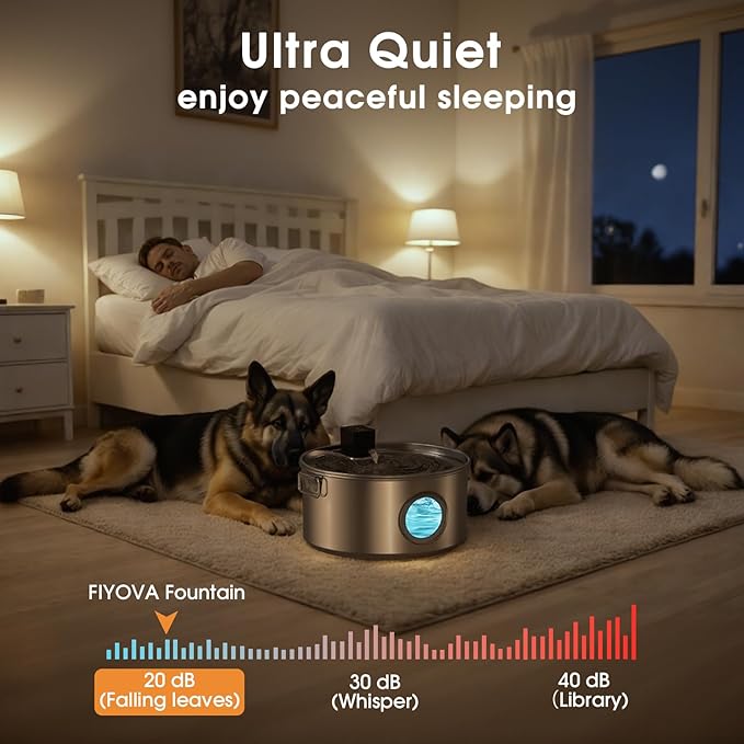 Wireless Dog Water Fountain Pump (ONLY Include Water Pump)