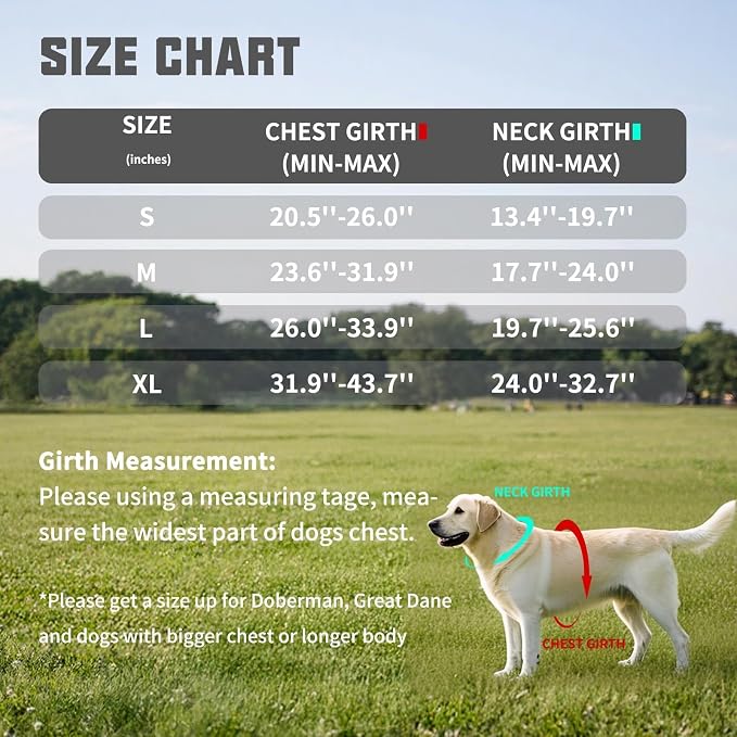 AUROTH Dog Harness for Large Dogs No Pull Tactical Harness and Leash Set | with Leash Clips, LED light clip, Breathable Mesh Padded No Choke, Easy Walking and Training, Black, Large