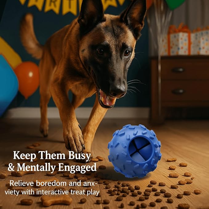 Interactive Dog Chew Toy for Small – Durable Treat Dispensing Puzzle Toy, Tough Enrichment Toy for Aggressive Chewers, Teeth Cleaning & Mental Stimulation Training Toy, Perfect for Boredom Relief