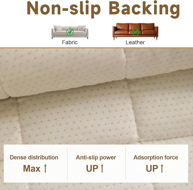 OTOB Couch Cover for Dogs Washable Pet Friendly, Non Slip Plush Fuzzy Love Seat Couch Covers Sofa Slipcovers, Geometric Jacquard Soft Pet Cushion Mat Furniture Protector (Dark Coffee, 27.6" x 59.1")