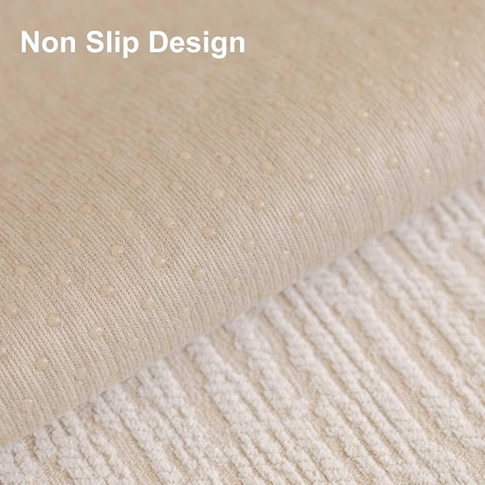 Soft Waterproof Chenille Cover Washable, Non Slip Sectional Sofa Covers for 3 Cushion Couch Sofa L Sharped Sofa Slipcover for Pets, Furniture Protector (1 PCS 36"x36" White)