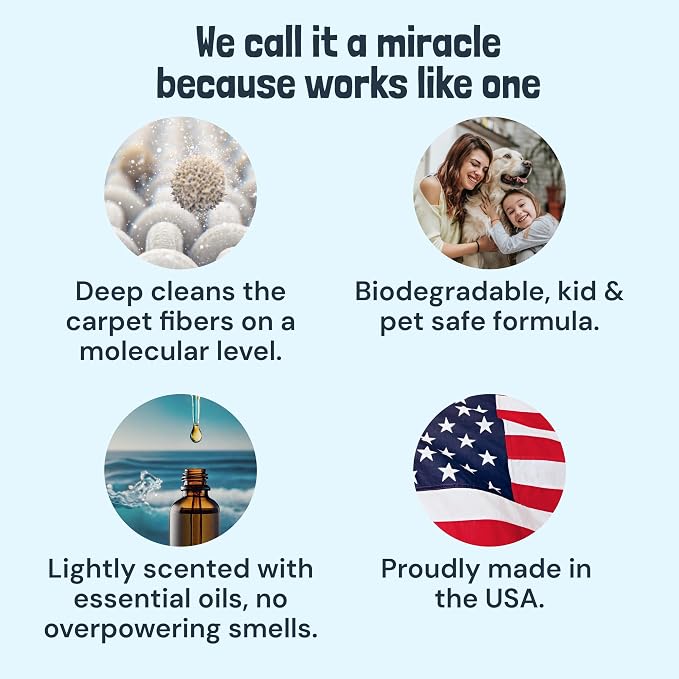 Sunny & Honey Carpet Cleaner Shampoo Solution for Machines, 32floz Summer | USA Made - Stain and Odor Eliminator - Cleans Carpets and Upholstery - For Upright and Spot Cleaners - Concentrated Formula