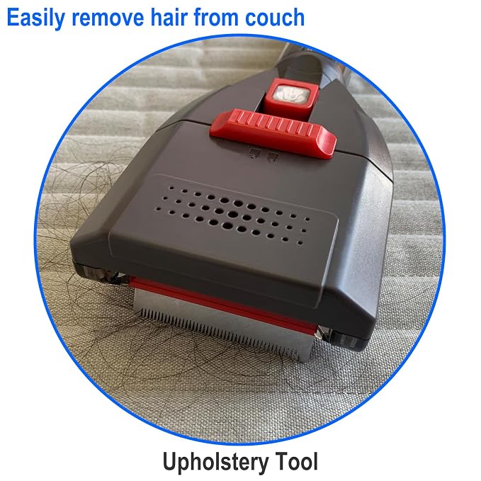 Dog Hair Vacuum Attachment for Dyson Cordless Upright Vac, Groom Tool Pet Shedding Brush for V6 V7 V8 V10 V11 V15 DC41 DC65 UP13-UP30 Animal, Grooming Kit with Long Extension Hose Adapter