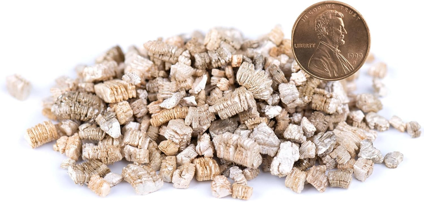 Organic Coarse Vermiculite for Indoor Gardening Plants and Mushrooms – Enhances Soil Aeration, Seed Germination, Rooting Cuttings – Small Packages and Bulk (Vermiculite Grade 4 – Coarse, 5 qt)