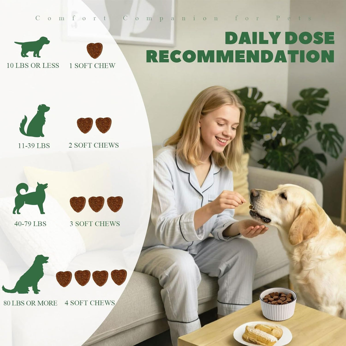 Dog Allergy Chews, 400PCS Dog Itching Skin Relief with Probiotics Omega 3, Allergy Relief for Dogs Itching Licking Paws, Support Seasonal Allergy, Gut & Digestive Health and Immune System