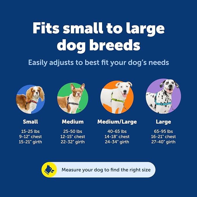 PetSafe Easy Walk Deluxe Dog Harness, No Pull Dog Harness – Perfect for Leash & Harness Training – Stops Pets from Pulling and Choking on Walks – Large, Apple