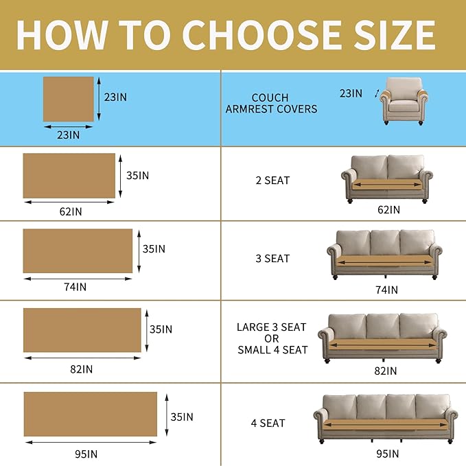 HAOMAIJIA Waterproof Couch Cover for Dogs Washable,Faux Fur Pet Couch Covers for Sofa,Soft Dog Bed Cover Non-Slip Couch Covers for 3 Cushion Couch Sofa Pet Friendly (Off White, 23" x 23" 2 Pack)
