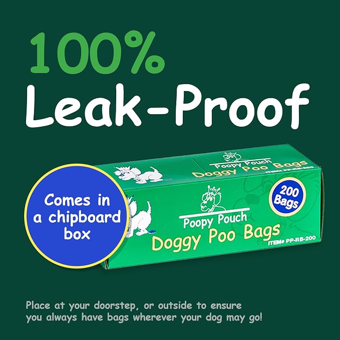Universal Pet Waste Bags for Dogs & Cats - 2,000pcs of 8"x13" Green Pet Bags for Poop (Bulk) - Compatible with Most Universal Dog Waste Dispensers - Durable and Provides Easy Clean-Up