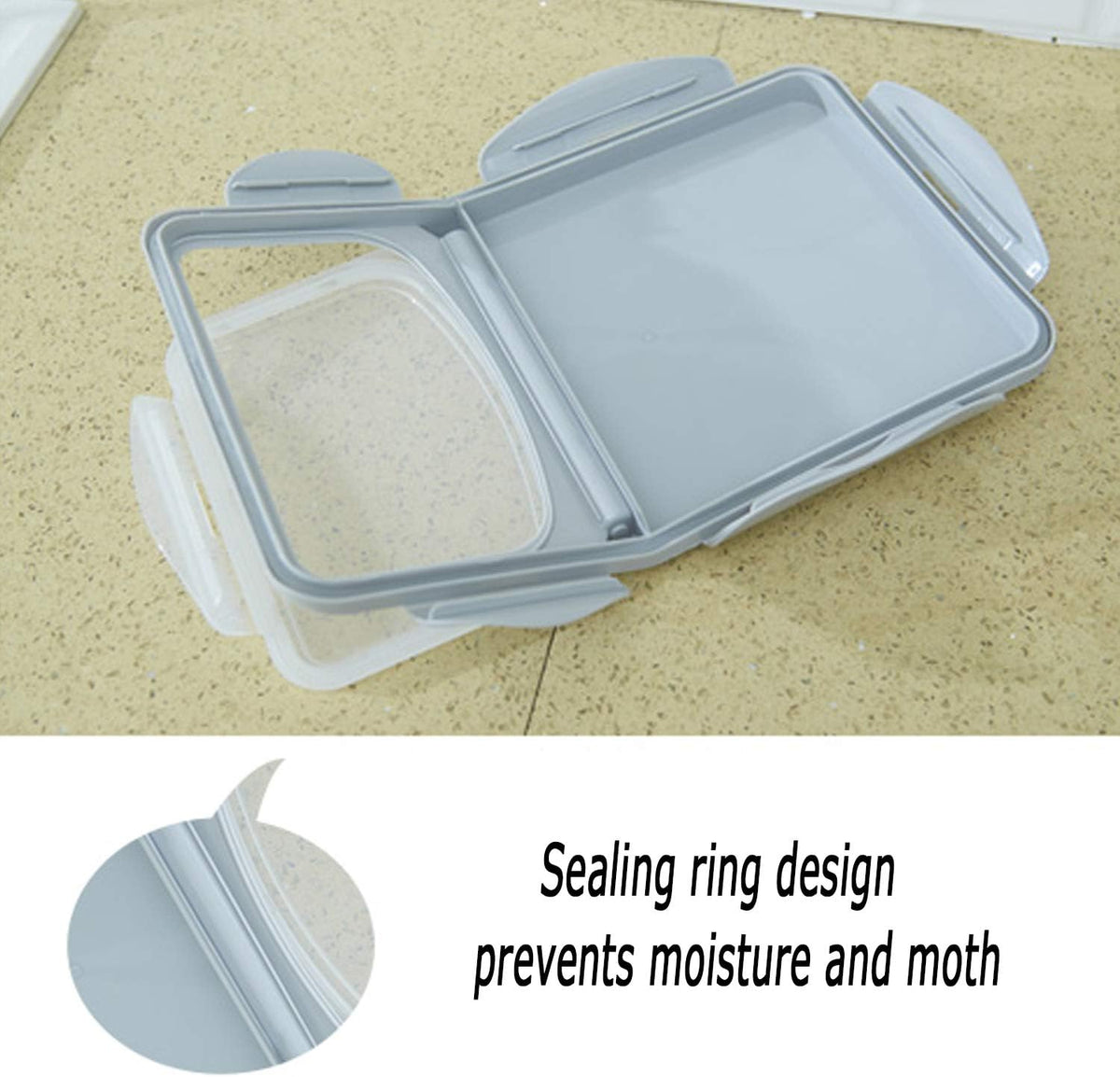 2-Pack 15L/4 Gallon Airtight Food Storage Containers with Locking Lids – Leakproof Dry Dog Food Rice Grain Bin for Kitchen Pantry Organization (507oz)