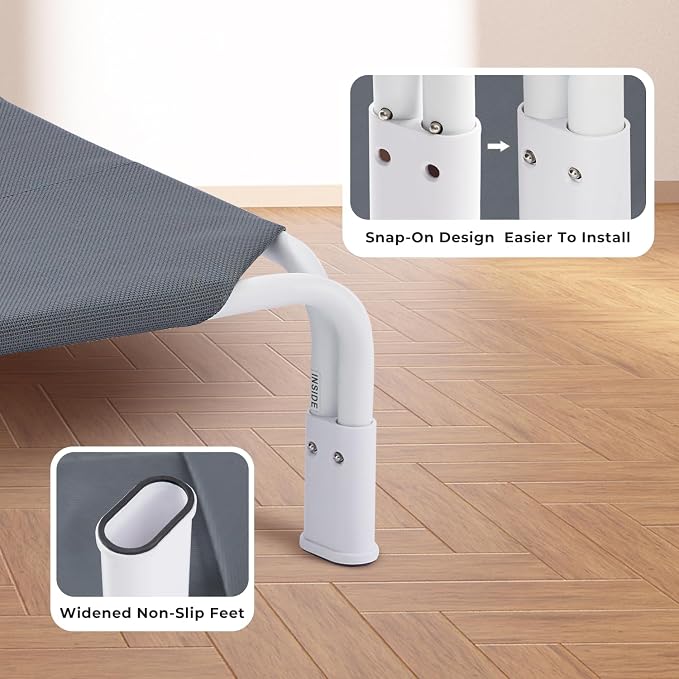 ZOMISIA Outdoor Elevated Dog Bed for Large Dog Tool-Free Assembly, Non Slip