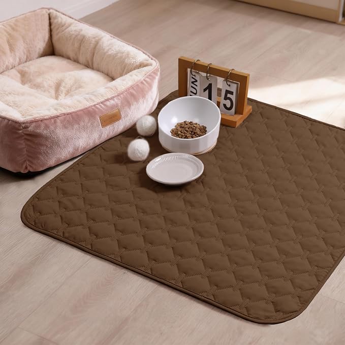 gogobunny 3X Stronger Waterproof Pet Blanket, Scratch Proof Furniture Protector for Dogs Cats, Reversible Cover 30x30 Inch, Dark Chocolate